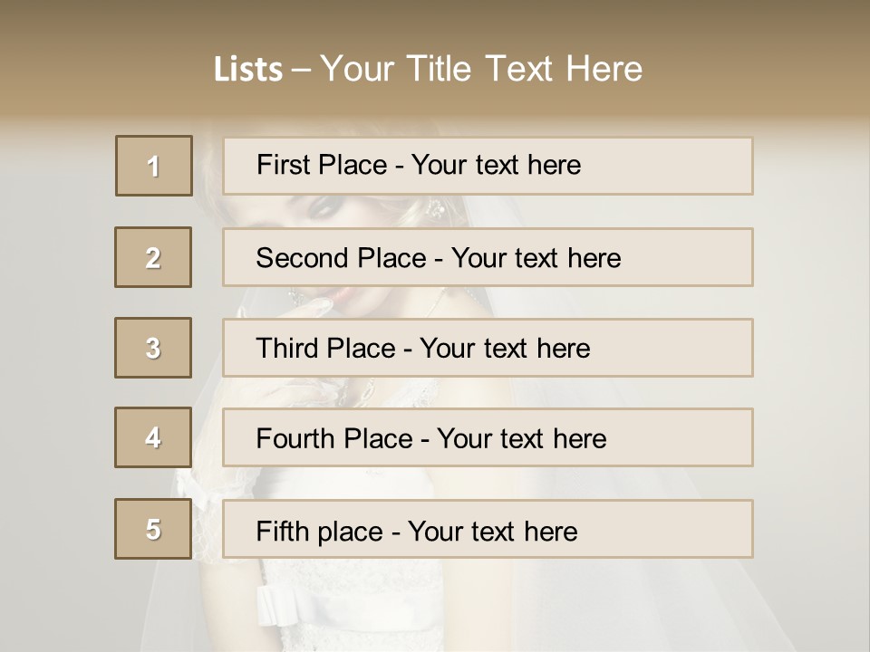 Pretty Caucasian Studio PowerPoint Template