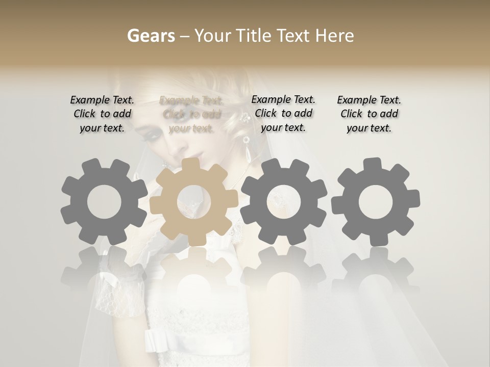 Pretty Caucasian Studio PowerPoint Template