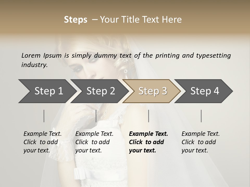 Pretty Caucasian Studio PowerPoint Template