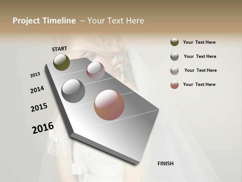 Pretty Caucasian Studio PowerPoint Template