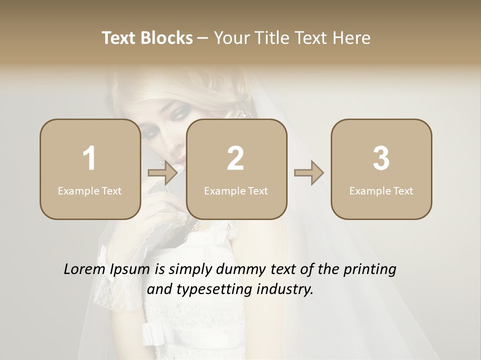 Pretty Caucasian Studio PowerPoint Template