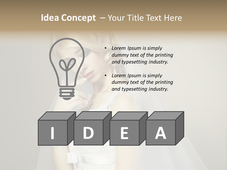 Pretty Caucasian Studio PowerPoint Template