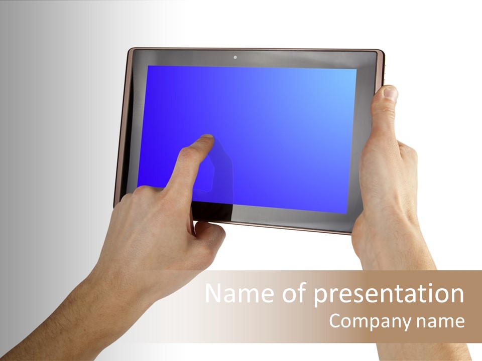 Frame Object Mobile PowerPoint Template