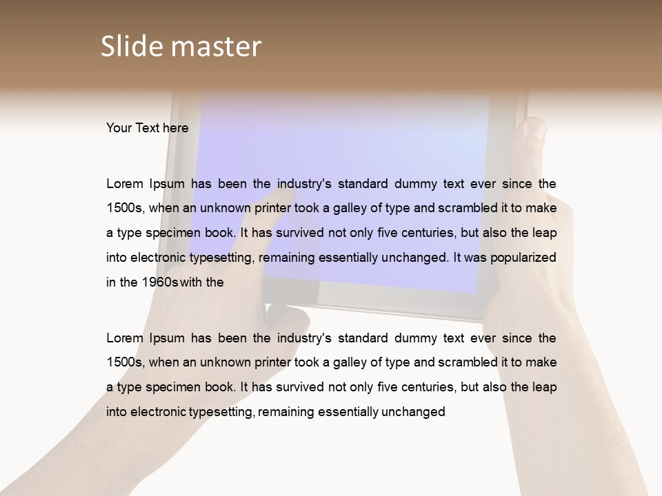 Frame Object Mobile PowerPoint Template