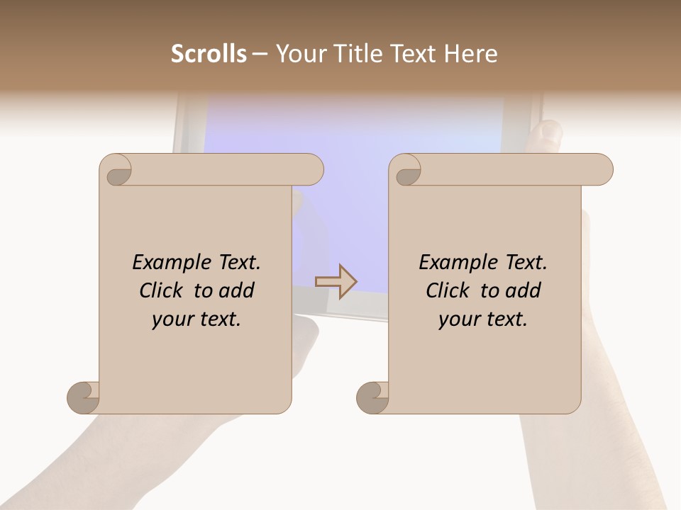 Frame Object Mobile PowerPoint Template