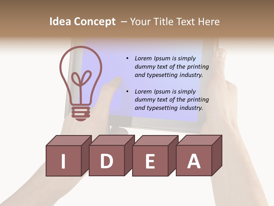 Frame Object Mobile PowerPoint Template