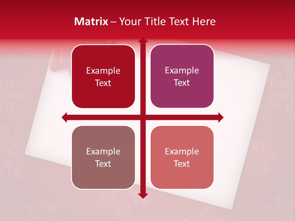 Christmas Decoration Red PowerPoint Template