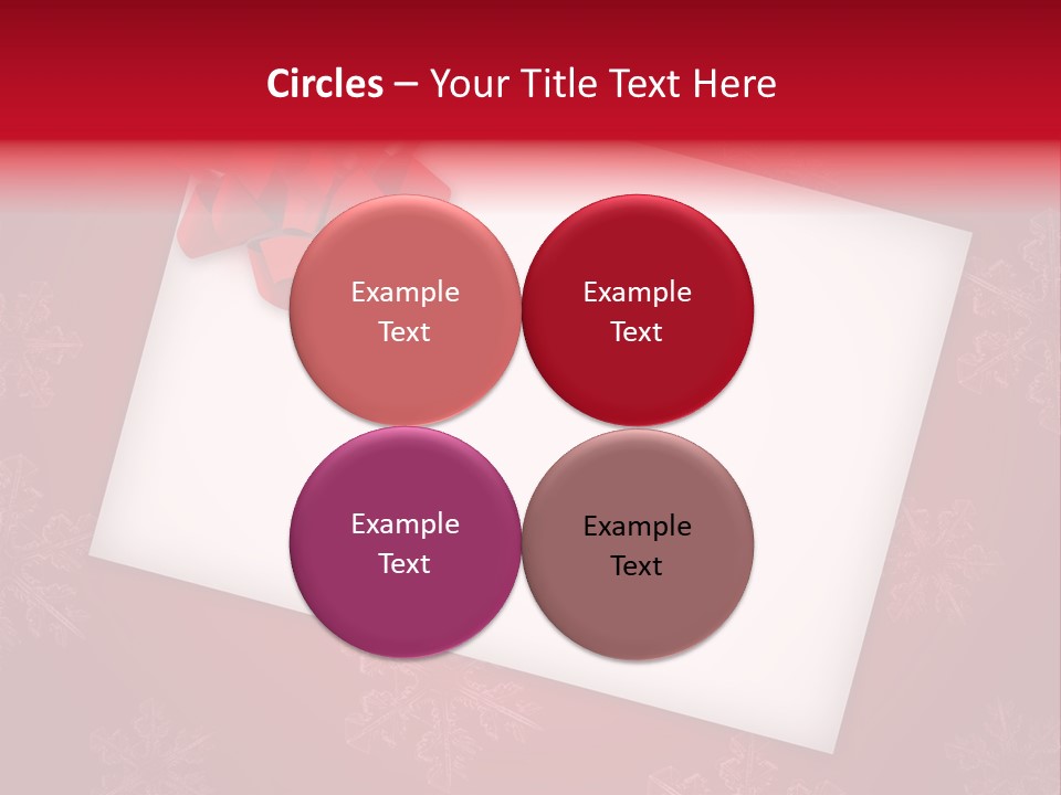 Christmas Decoration Red PowerPoint Template