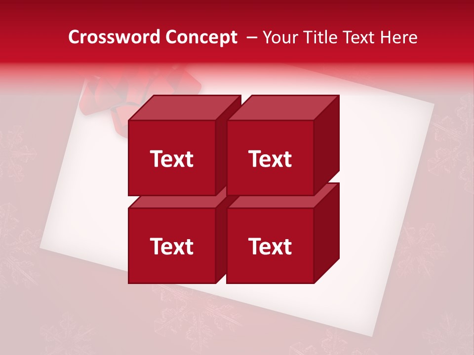 Christmas Decoration Red PowerPoint Template