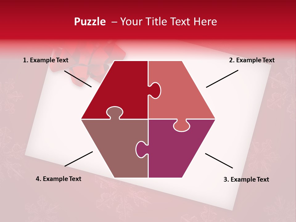 Christmas Decoration Red PowerPoint Template