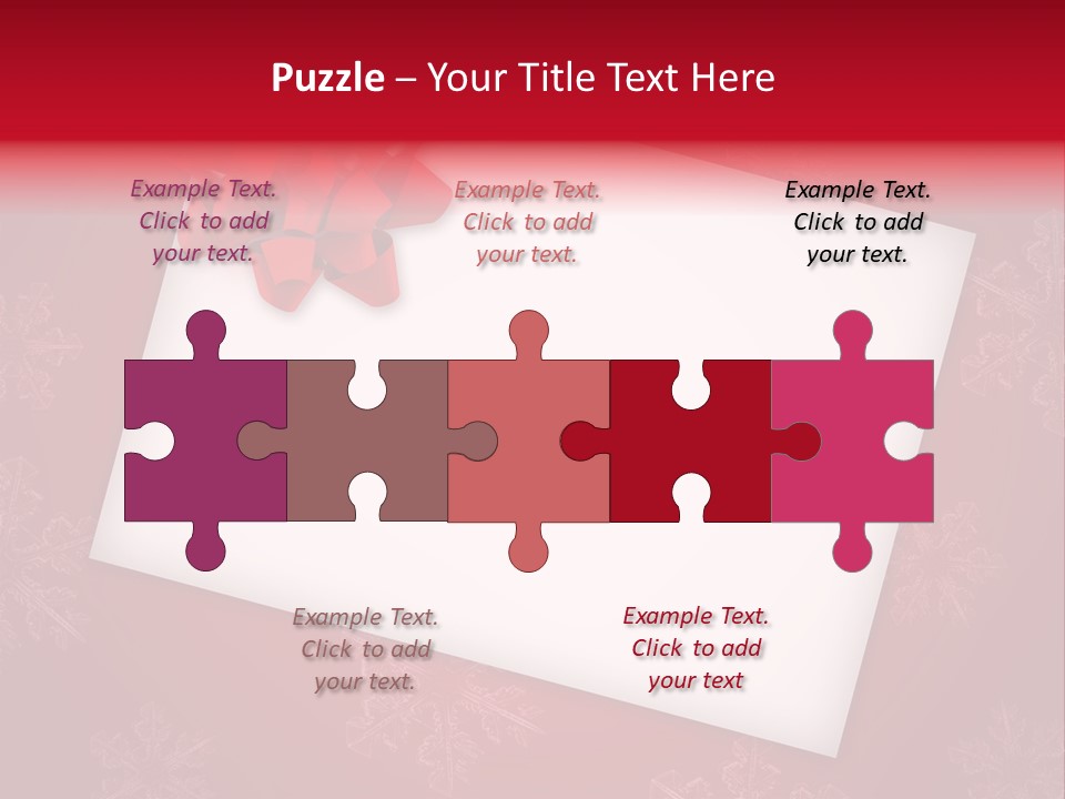 Christmas Decoration Red PowerPoint Template