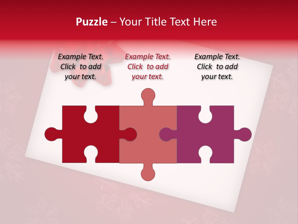 Christmas Decoration Red PowerPoint Template