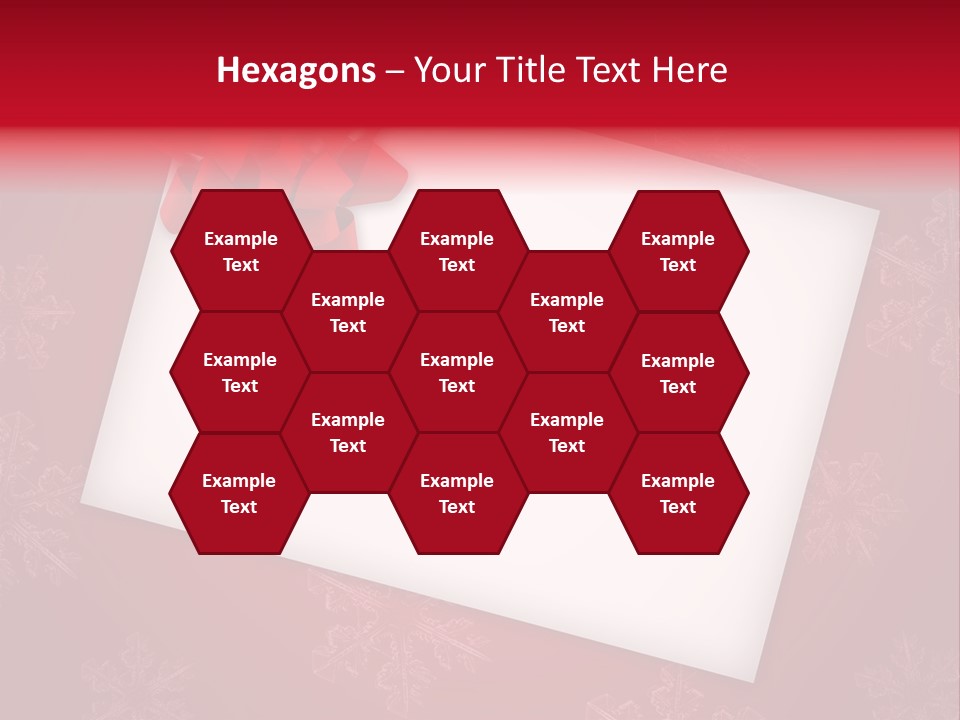 Christmas Decoration Red PowerPoint Template