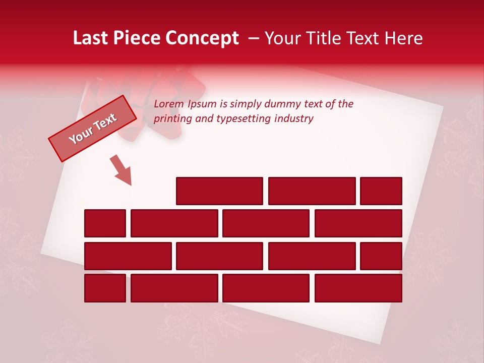 Christmas Decoration Red PowerPoint Template