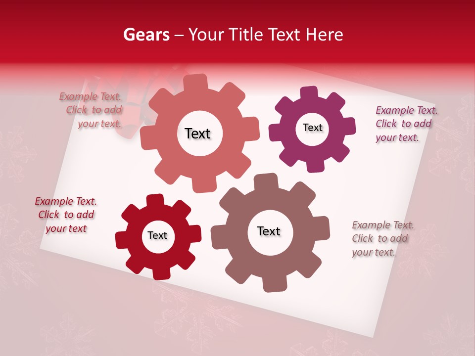 Christmas Decoration Red PowerPoint Template