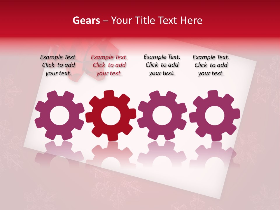 Christmas Decoration Red PowerPoint Template