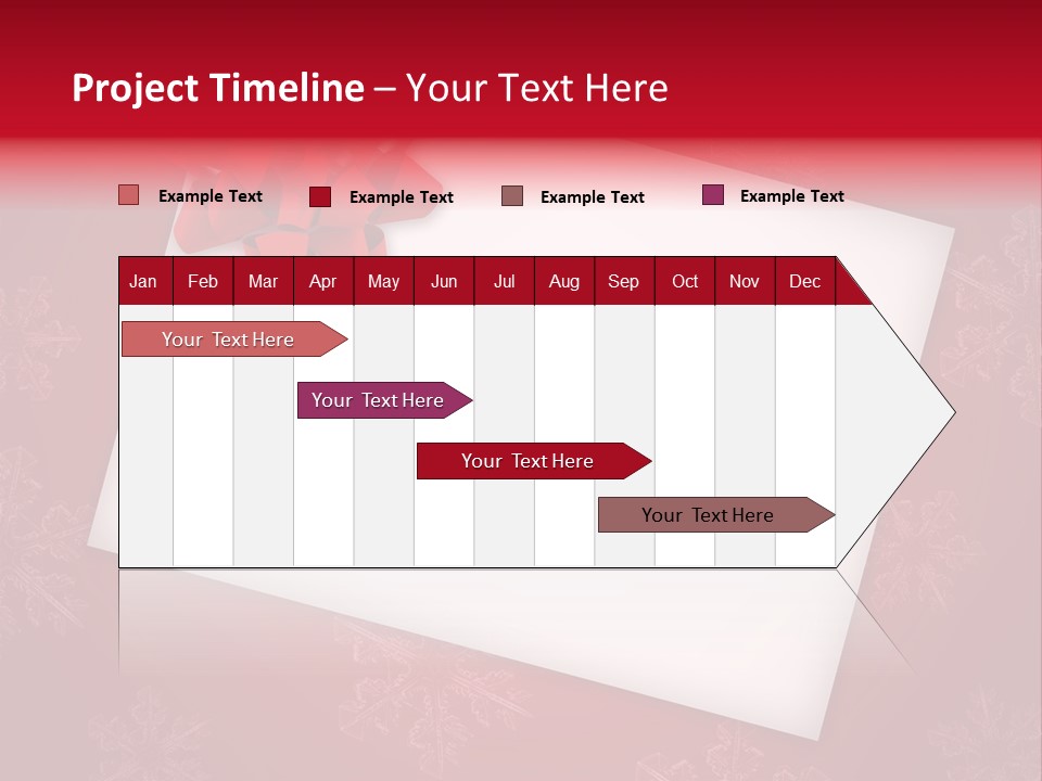 Christmas Decoration Red PowerPoint Template
