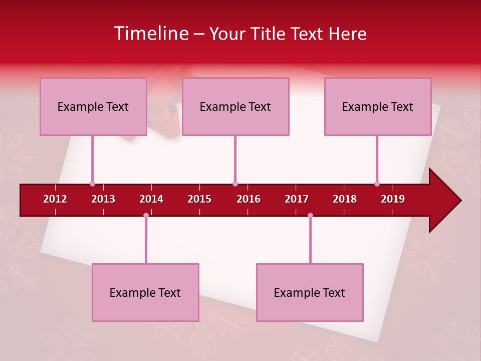 Christmas Decoration Red PowerPoint Template
