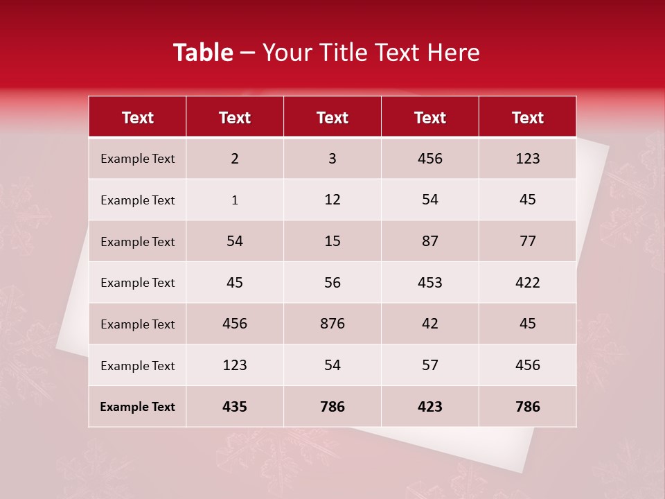 Christmas Decoration Red PowerPoint Template