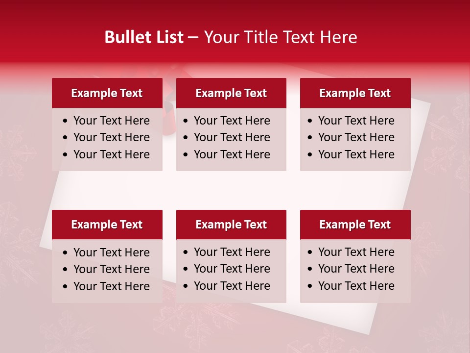 Christmas Decoration Red PowerPoint Template