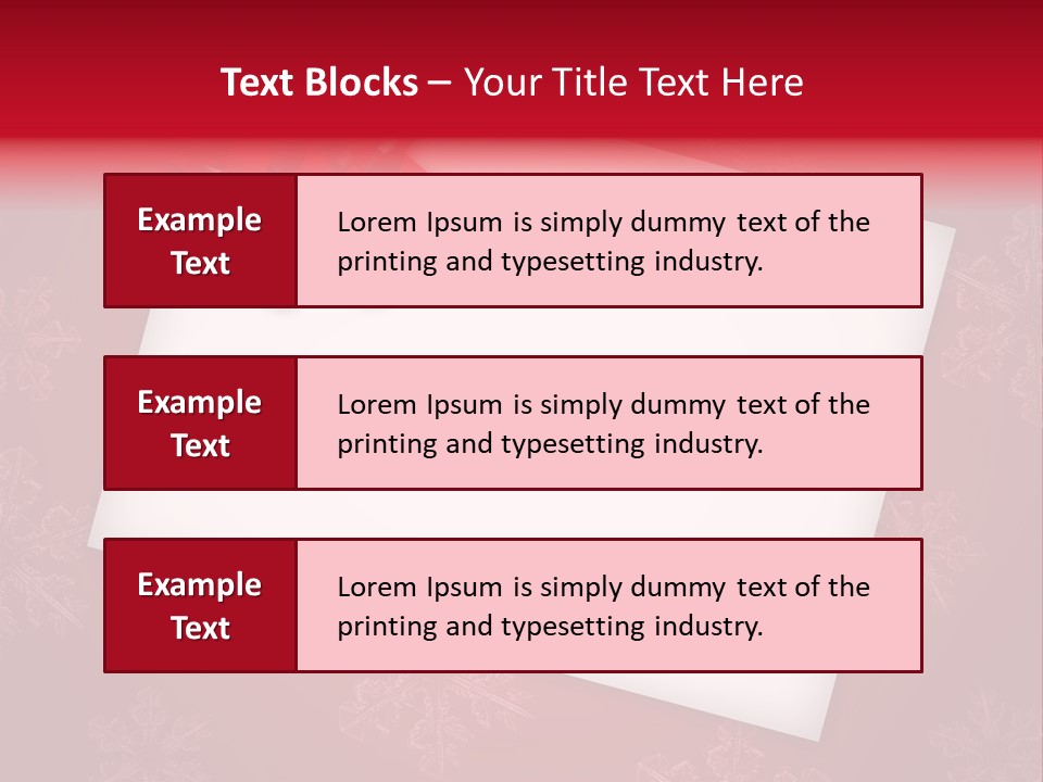 Christmas Decoration Red PowerPoint Template