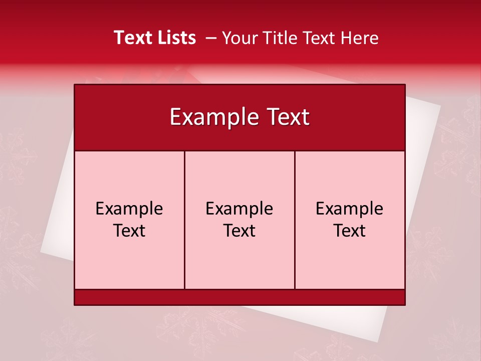 Christmas Decoration Red PowerPoint Template