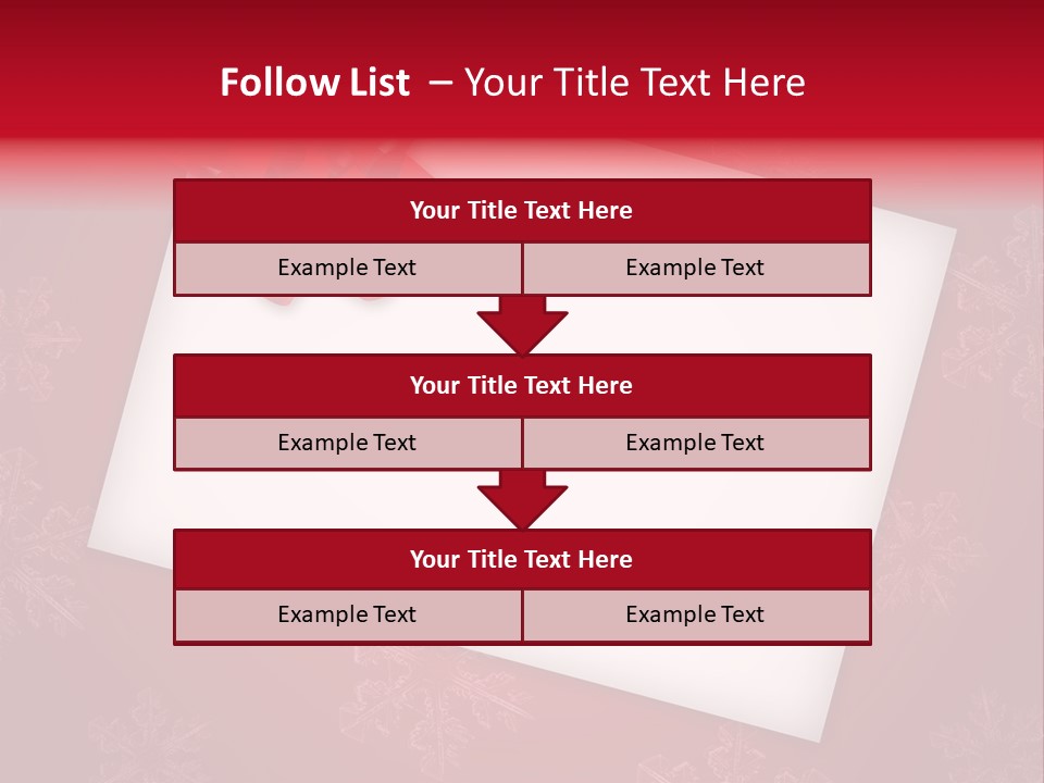 Christmas Decoration Red PowerPoint Template