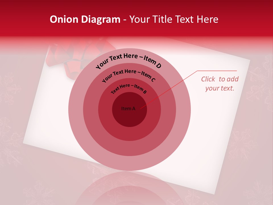 Christmas Decoration Red PowerPoint Template