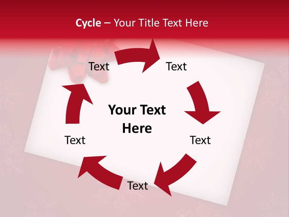 Christmas Decoration Red PowerPoint Template