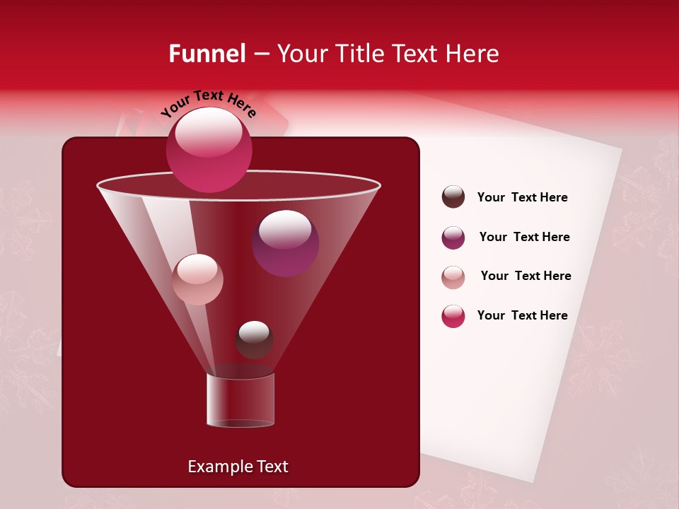 Christmas Decoration Red PowerPoint Template