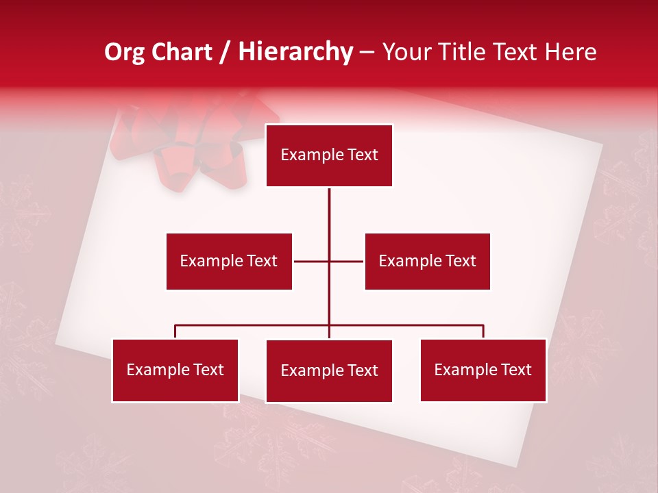 Christmas Decoration Red PowerPoint Template