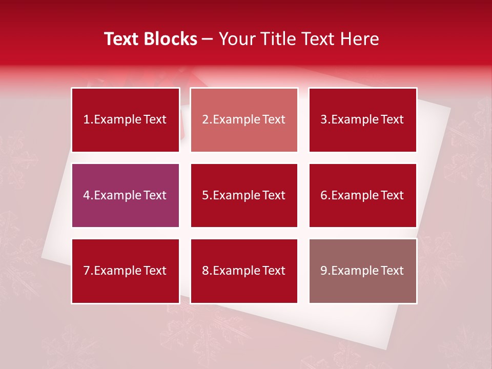 Christmas Decoration Red PowerPoint Template