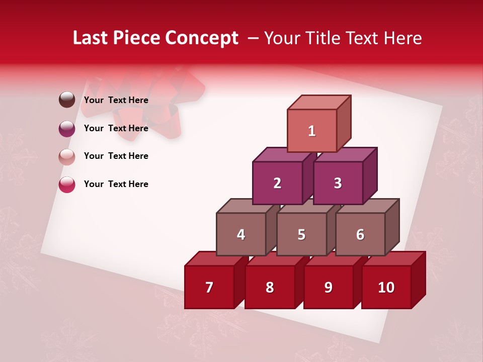 Christmas Decoration Red PowerPoint Template