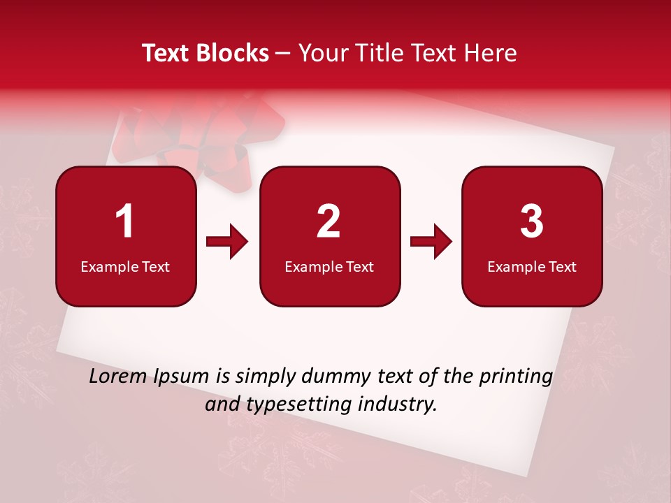 Christmas Decoration Red PowerPoint Template