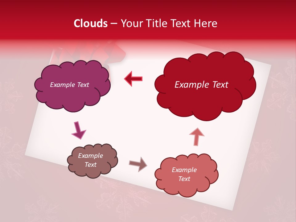 Christmas Decoration Red PowerPoint Template