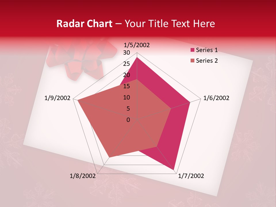Christmas Decoration Red PowerPoint Template