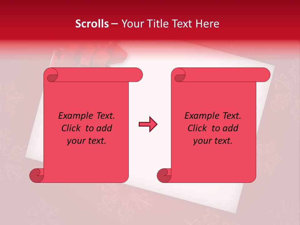 Christmas Decoration Red PowerPoint Template