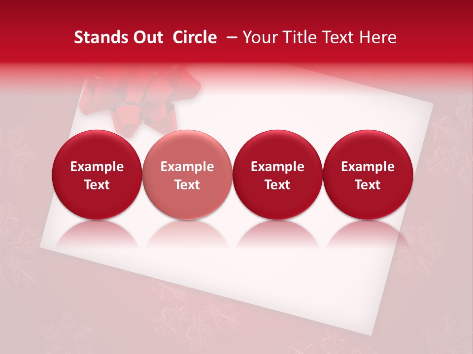 Christmas Decoration Red PowerPoint Template