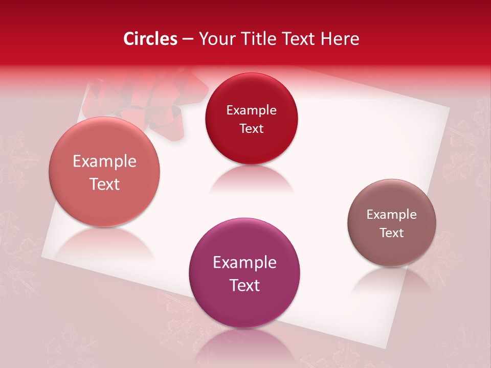 Christmas Decoration Red PowerPoint Template