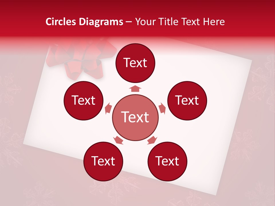 Christmas Decoration Red PowerPoint Template