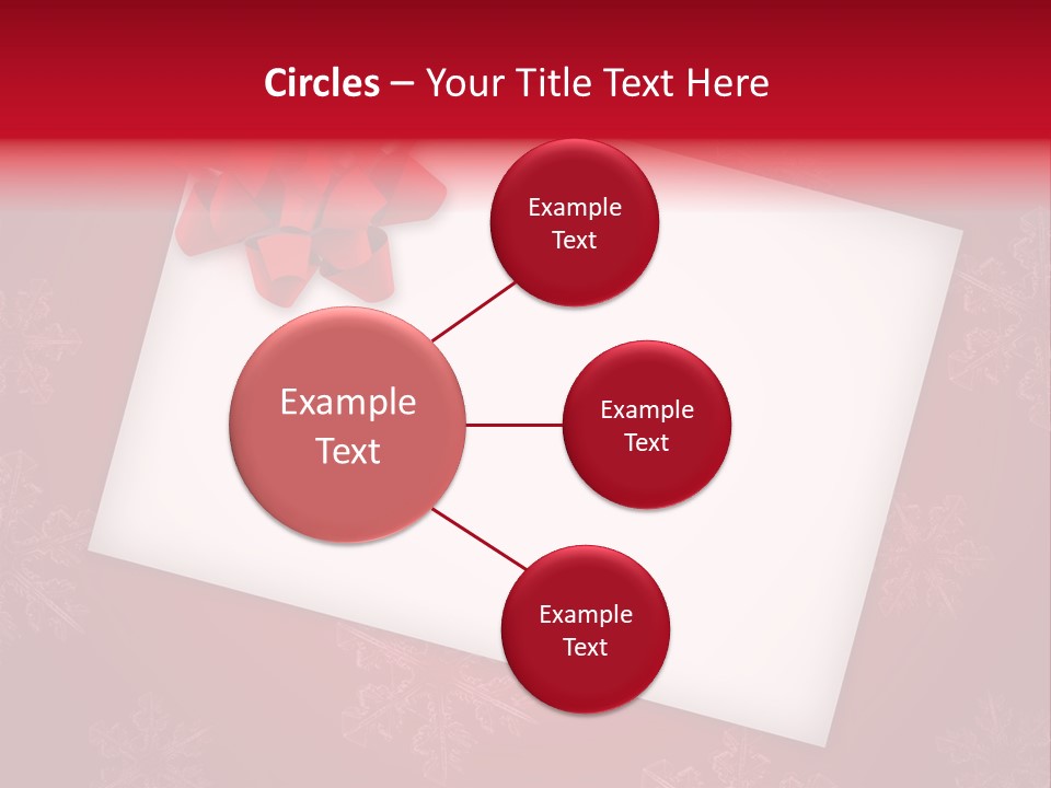 Christmas Decoration Red PowerPoint Template