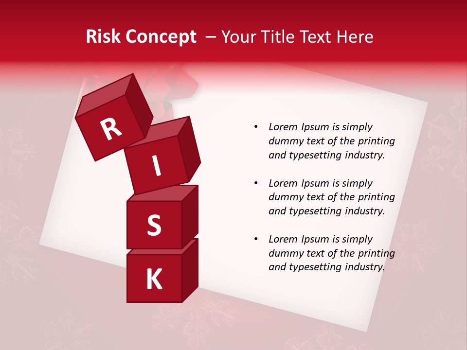 Christmas Decoration Red PowerPoint Template