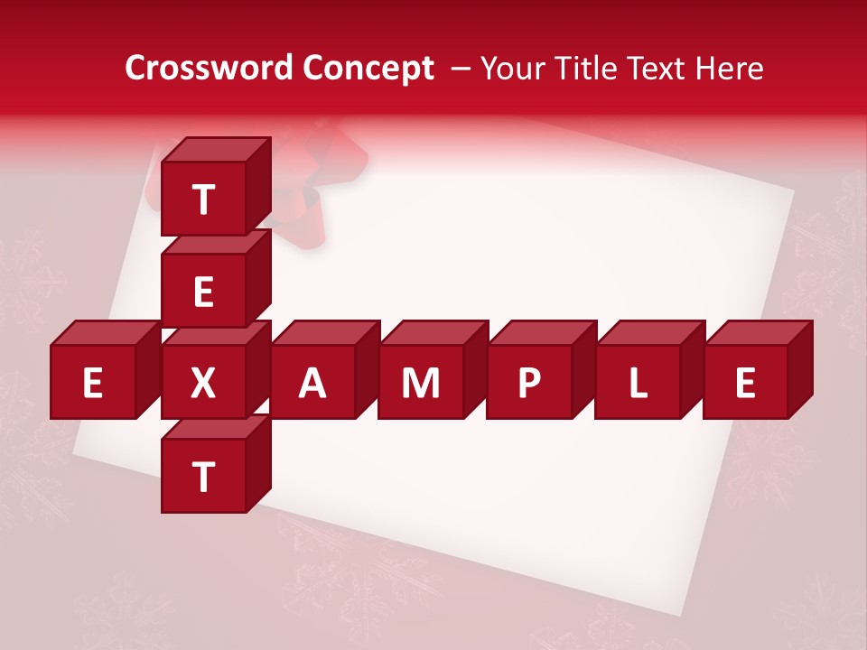 Christmas Decoration Red PowerPoint Template