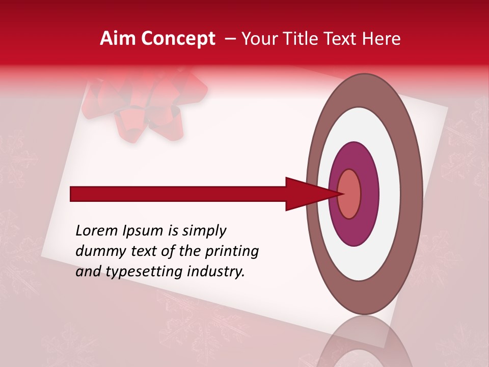 Christmas Decoration Red PowerPoint Template