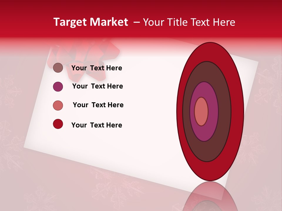 Christmas Decoration Red PowerPoint Template