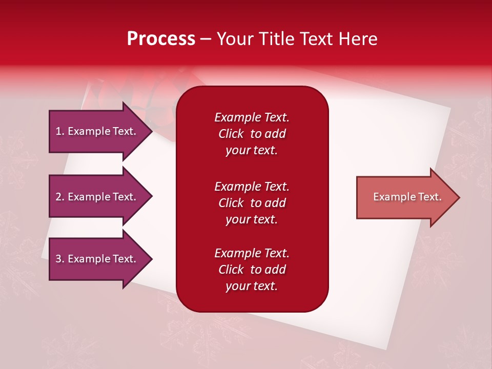 Christmas Decoration Red PowerPoint Template