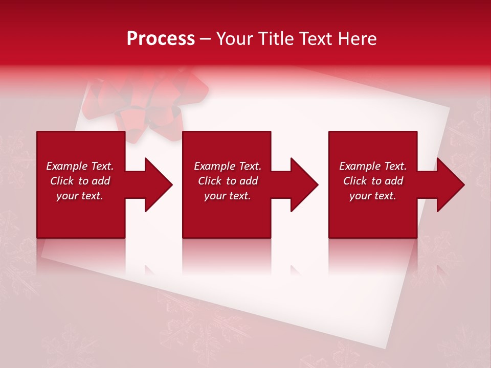 Christmas Decoration Red PowerPoint Template