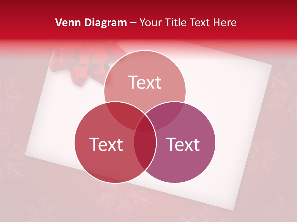 Christmas Decoration Red PowerPoint Template