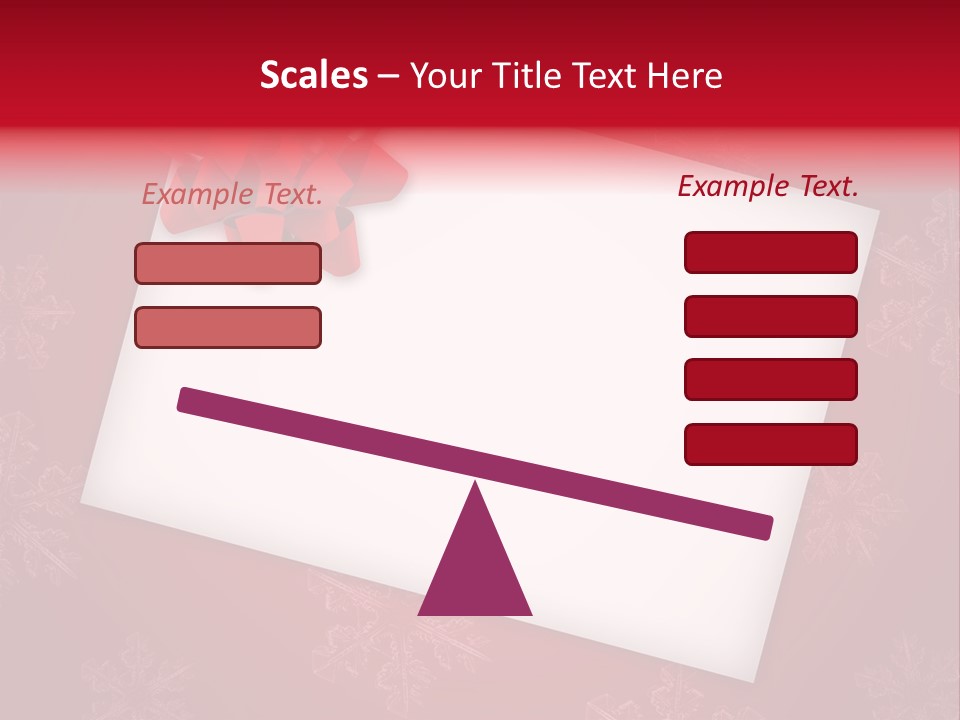 Christmas Decoration Red PowerPoint Template