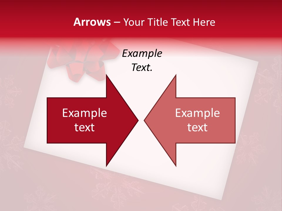 Christmas Decoration Red PowerPoint Template